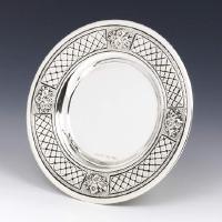  Ornate Sterling Silver Kiddish Cup Tray 