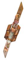 Gary  Rosenthal Mezuzah Cover with copper and glass tube
