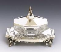 Sterling Silver Honey Dish with tray