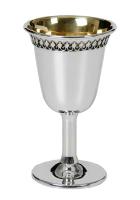 Contemporary Sterling Silver Kiddish Cup