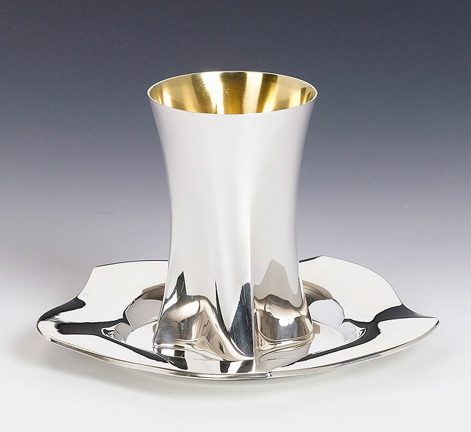Sterling Silver Kiddush cup set