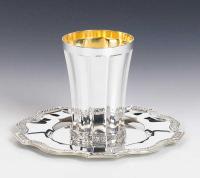  sterling  Silver Kiddish Cup and tray set