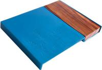 Blue Aluminum and Wood Challah Board 