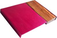 Pink Aluminum and Wood Challah Board 