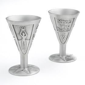 Kiddush cups by Emily Rosenfeld