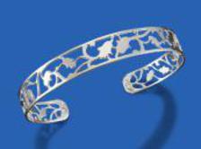 jewishsterling silver cuff bracelet