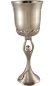 Pewter Kiddush Cup with Dancing Figure