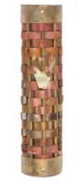 Gary  Rosenthal Mezuzah Cover with woven copper