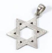 Large Sterling Silver Traditional Star of David Pendant