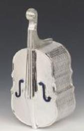 Fiddle silver Etrog Box