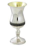 Wine Sterling Silver Kiddish Cup