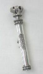 Crown Sterling Silver Mezuzah Cover