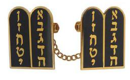 Black and Gold tablet Tallit Clip