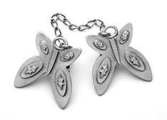 Pewter butterfly  Tallit Clip